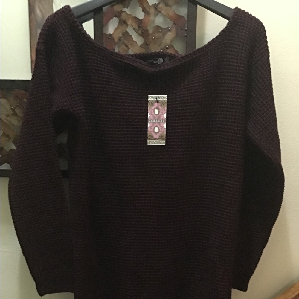 Burgundy Sweater dress